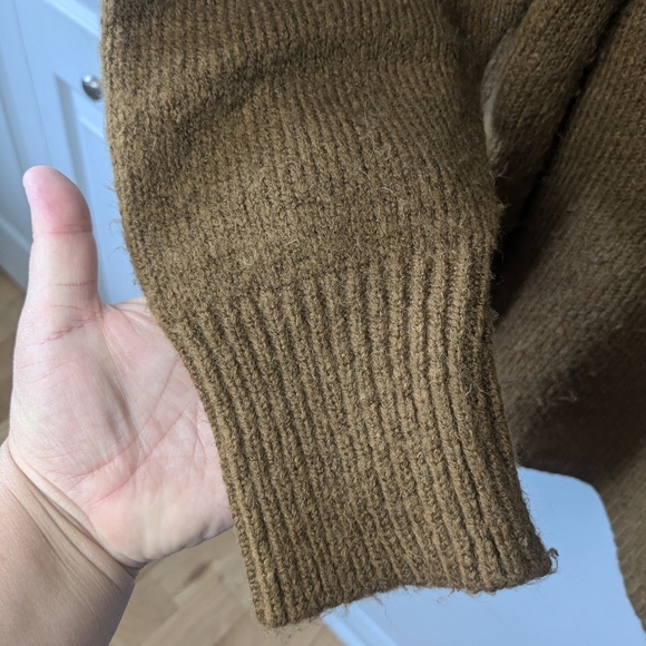 VIOLETA By MANGO Plus Size Crewneck Women Size XXL Brown Color Soft - Picture 6 of 10